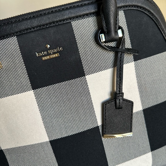 Kate Spade Gingham Top Handle Handbag - Picture 2 of 9